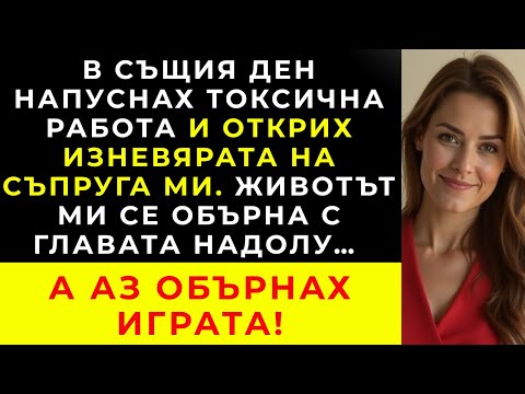 Видео: В деня, когато подадох оставка от мразената работа, случайно открих изневярата на съпруга си.
