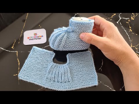 Видео: Специальная вязаная модель пинетки для Князья / Вязание пинетки для новорожденных