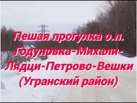 Видео: Пешая прогулка оп Годуновка Михали Лядци Вешки Угранский район
