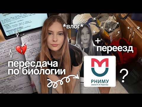 Видео: подготовка к пересдаче экзамена в меде и переезд 💔 РНИМУ им. Пирогова