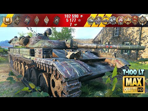 Видео: Т-100 ЛТ: Интересный бой за Вестфилд - World of Tanks