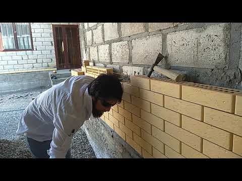 Видео: Декоративная кладка небольшие нюансы бесшовной кладки, высший мастер класс, каменьщик 100 уровень,