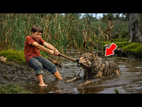 Видео: Мальчик думал, что спасает собаку из трясины… А когда животное очнулось- вся деревня была в шоке!