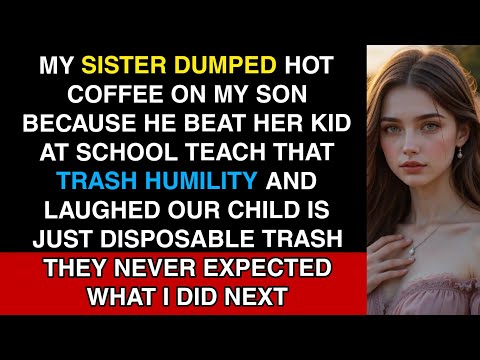 Видео: Моя сестра вылила горячий кофе на моего сына, потому что он избил ее ребенка в школе. Научите это...