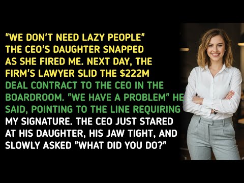 Видео: «НАМ НЕ НУЖНЫ ЛЕНИВЫЕ», — ОГОРОДИЛА ДОЧЬ ГЕНЕРАЛЬНОГО ДИРЕКТОРА, УВОЛЯЯ МЕНЯ. НА СЛЕДУЮЩИЙ ДЕНЬ Ю...