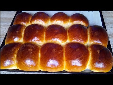 Видео: Сдобные домашние булочки, необычайно мягкие и пушистые.