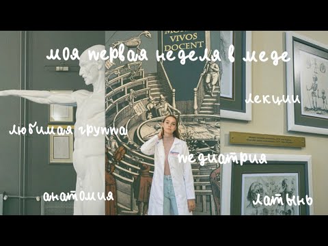 Видео: моя первая неделя в меде | будни студента-медика *наконец-то* | учу позвонки | педиатрия