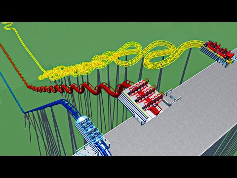 Видео: Испытание по строительству американских горок: прямые, волнистые и зигзагообразные в Roblox!