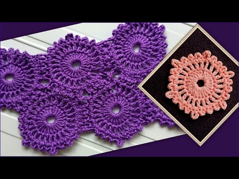 Видео: КРУГЛЫЙ МОТИВ КРЮЧКОМ.Соединение мотивов