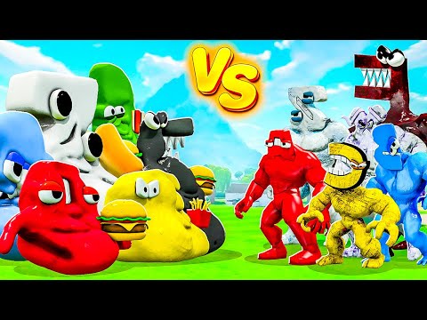 Видео: ТОЛСТЯКИ АЛФАВИТ ЛОР ПРОТИВ КАЧКОВ ALPHABET LORE В ГАРРИС МОД! ALPHABET LORE В Garry`s Mod!