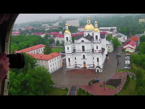 Видео: Вертолетная экскурсия над Витебском. Июнь-2017