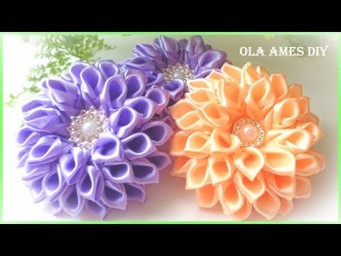 Видео: 😍 Я в Восторге от Них❤️️ Красивые и Очень ПРОСТЫЕ ЦВЕТЫ из ЛЕНТ/ DIY Ribbon Flowers/ Ola ameS DIY