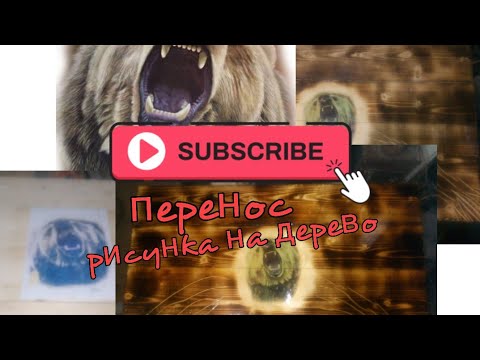 Видео: Перенос рисунка или фото на дерево.