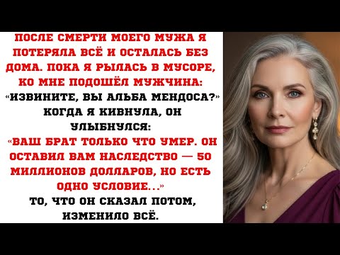 Видео: ПОСЛЕ СМЕРТИ МУЖА Я ПОТЕРЯЛА ВСЁ, НО ТО, ЧТО СКАЗАЛ АДВОКАТ НА УЛИЦЕ, НАВСЕГДА ИЗМЕНИЛО МОЮ ЖИЗНЬ