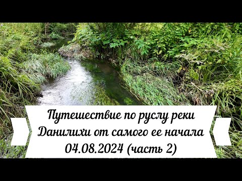 Видео: Путешествие по руслу реки Данилихи от самого ее начала Пермь 04 08 2024 часть 2