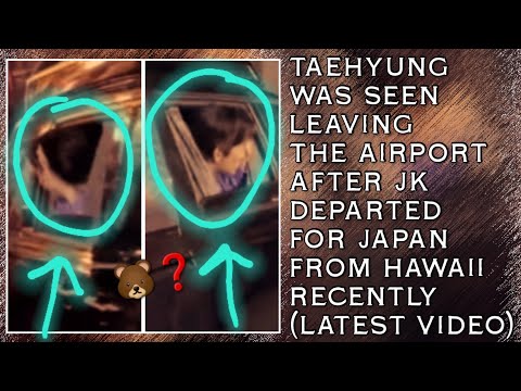 Видео: Ого!😱💋Тэхёна видели выходящим из аэропорта после того, как Чонгук вылетел в Японию с Гавайев (нов...