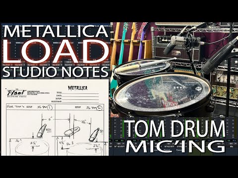 Видео: Микрофоны для барабанов Metallica Tom Drum от Load Studio Notes, метод Y-кабеля Боба Рока/Рэнди С...