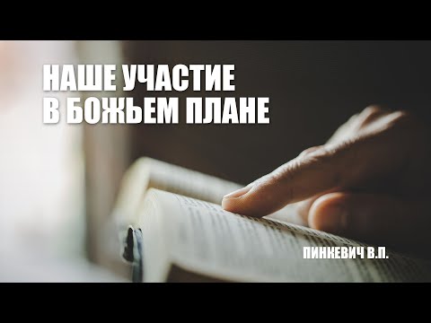 Видео: Наше участие в Божьем плане || Пинкевич В.П.