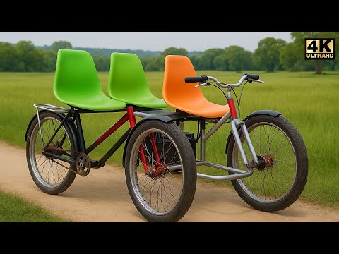 Видео: Сварщик изобрёл уникальную идею! Превращение велосипеда в четырёхколёсное транспортное средство