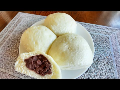 Видео: Любимые пампушки наших бабушек ! Паровые Булочки- пампушки со сладкой фасолью !Red bean steamed bun.