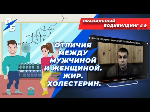 Видео: Для чего мужчине и женщине нужны жиры и холестерин. Кетоз. Правильный Бодибилдинг 9. Ремейк