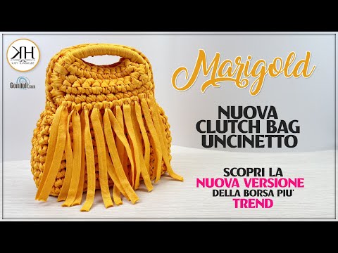 Видео: Вязаная крючком сумочка-клатч «Marigold» — потрясающий рестайлинг! 😍✨ #вязаниекрючком