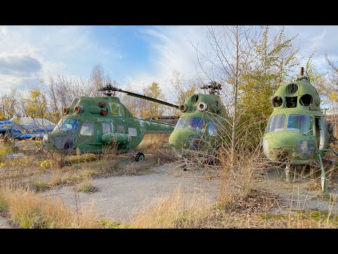 Видео: Нашли заброшенный летный городок и стоянку списанных самолетов и вертолетов