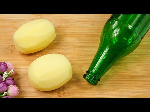 Видео: Возьми картошку и пустую бутылку! Такой вкусной картошки я еще никогда не ела!