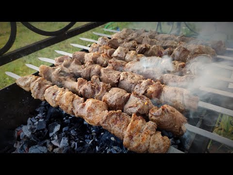 Видео: Рецепт Шашлыка из свинины в Луково-Лимоном маринаде. Классика.