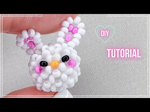 Видео: Амигуруми Зайчик ( Кролик ) из бисера Amigurumi rabbit BUNNY beaded