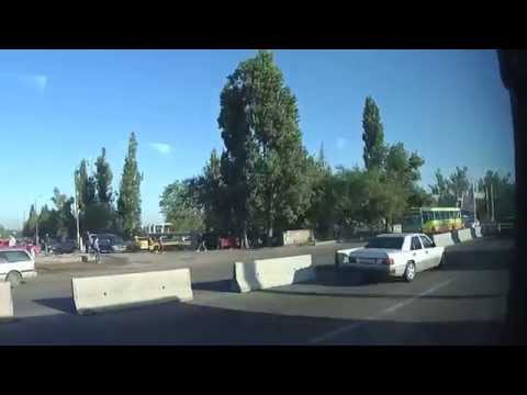 Видео: Дорога вдоль барахолки в Айнабулак-3. 15.08.15.