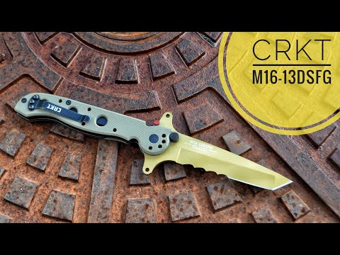 Видео: Нож CRKT M16-13DSFG обзор, разборка