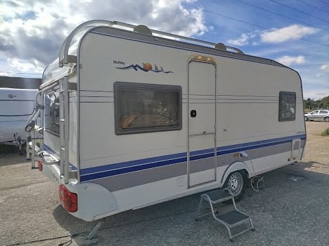 Видео: Немецкий автодом-турист,дом на колёсах Hobby Excellent на 4 места с палаткой и мувером категория В