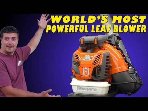 Видео: Воздуходувка для листьев Husqvarna 590BTS!