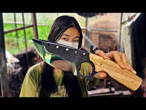 Видео: Изготовление ножа-кольца из листовой пружины.