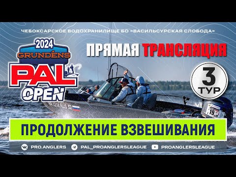 Видео: Рыболовный турнир GRUNDENS PAL Open 2024 Прямая трансляция - Третий тур (ПРОДОЛЖЕНИЕ ВЗВЕШИВАНИЯ)