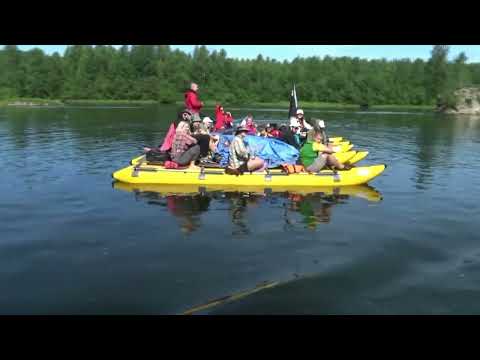 Видео: По реке Вишера до камня Ветлан