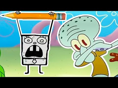 Видео: КАРАКУЛЯ ГУБКА БОБ ПРОТИВ СКВИДВАРДА ! - DoodleBob And The Magic Pencil [Спанч Боб] - #2