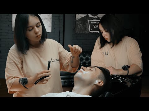 Видео: Барберша Марго та Чудове Ретельне Гоління в Барбершопі Lincoln