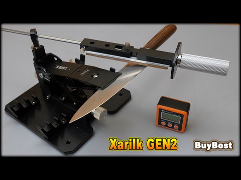 Видео: Заточка ножа на точилке Xarilk GEN2. Отзывы | Cтанок для заточки ножей с Алиэкспресс / Амазон.