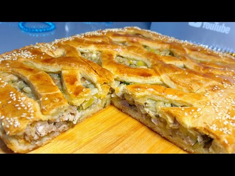 Видео: Пирог с Курицей и Картошкой нереально Вкусно!Самое вкусное тесто без дрожжей!Просто и Очень Вкусно!