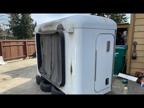 Видео: Купил 48” дюймов flat top спальник на новый проект петербилт Peterbilt 379/389