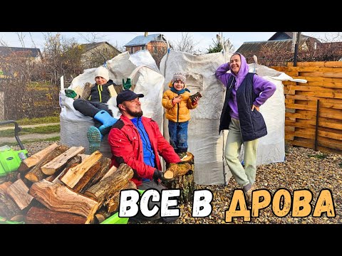 Видео: Долгожданная покупка свершилась! 🎁 Завалили дровами! 🪵 Что лучше: дуб, береза или граб? 🔥