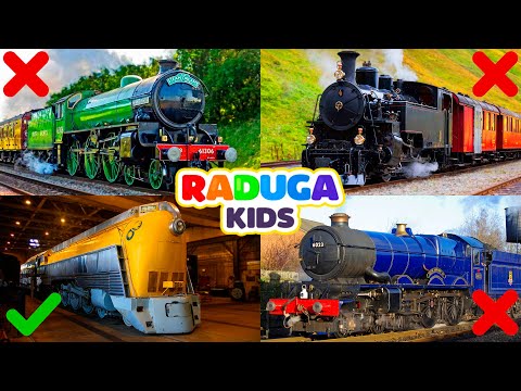 Видео: Угадай Паровоз! 🚂 Супер Викторина! Учим цвета. Развивающее видео.