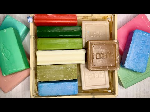 Видео: ASMR🔪Cutting soap 🧼 Резка мыла💚💙🩷💜🤍💛🤎