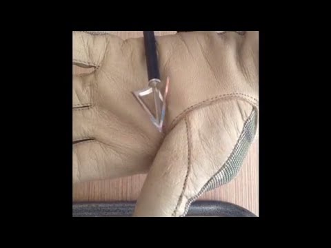 Видео: Как заточить наконечник стрелы (How to sharpen Broadheads)