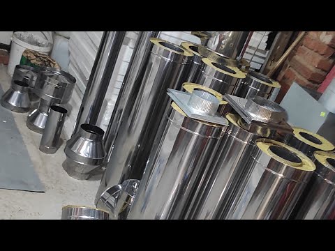 Видео: Просто , что я делал). Изготовление сендвич труб. Вентиляция. производство.