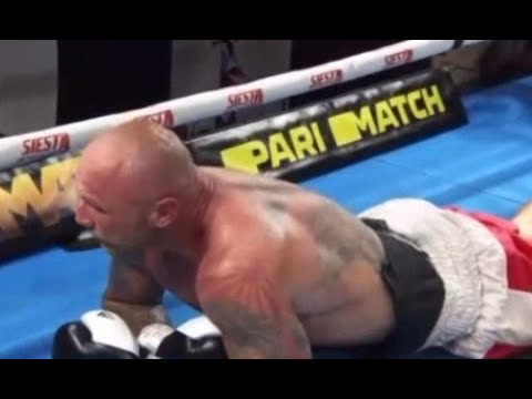 Видео: Уже не смог подняться. Казахстанский супертяж Кособуцкий отправил в нокдаун и тяжелый нокаут поляка