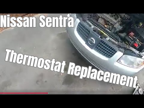 Видео: Замена термостата Nissan Sentra 2000-2006 гг.