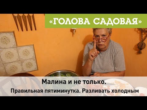 Видео: Голова садовая - Малина и не только. Правильная пятиминутка. Разливать холодным